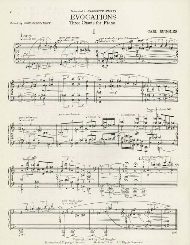 Monograph Bookwerks | Carl Ruggles: Evocations, and Angels | Carl Ruggles